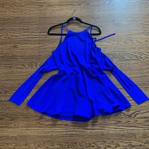 SUGAR+L!PS Royal Blue Romper Dress. SIZE:M Never Worn